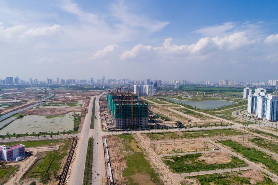 Tuyến đường Nguyễn Xiển – Xa La ở trên cao đấu nối với tuyến đường 70 khu vực phía Tây Nam