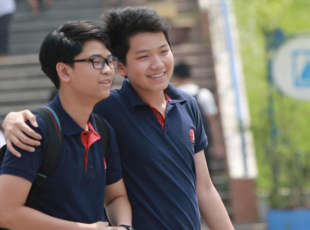 Thí sinh thi vào lớp 10 môn chuyên tại Trường Hà Nội - Amsterdam. Ảnh: HẢI NGUYỄN