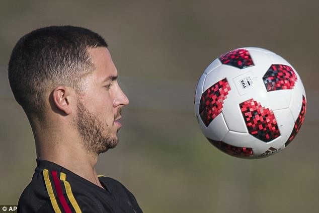 Hazard đã ghi được 2 bàn ở VCK World Cup 2018. Ảnh: AP.