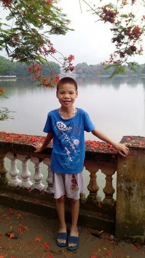 Em Nguyễn Dương Quý sau Phẫu thuật