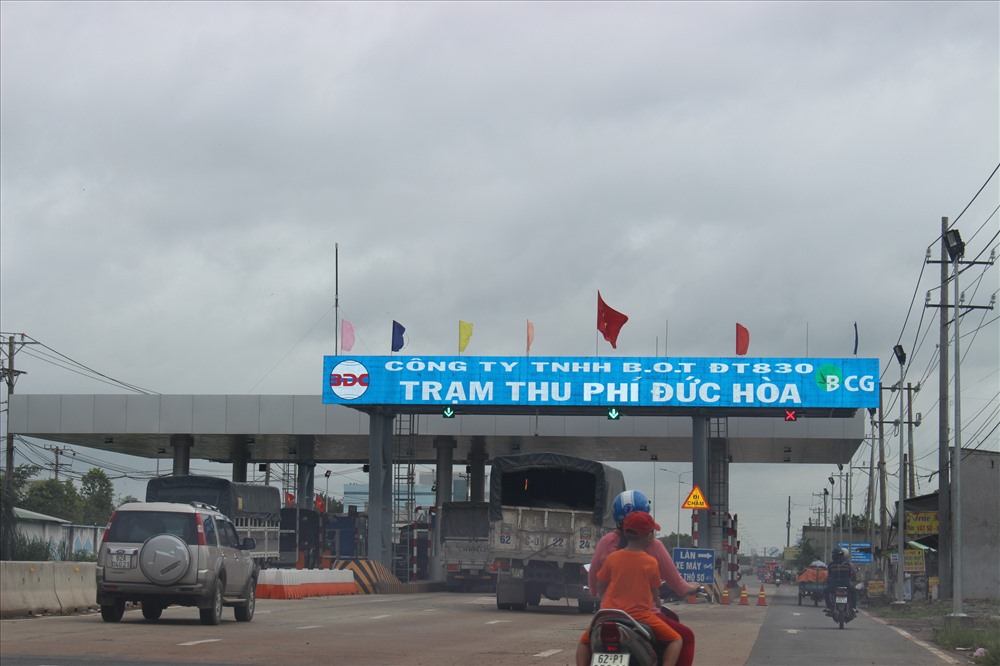 Trạm Đức Hòa của BOT Đường tỉnh 830.