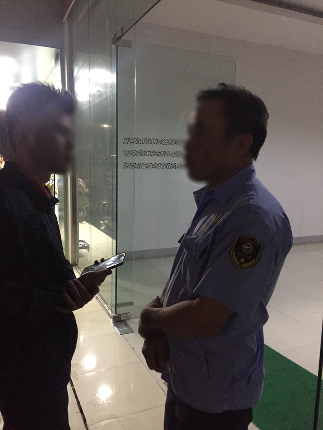 Bảo vệ khu chung cư chia sẻ lại sự việc.