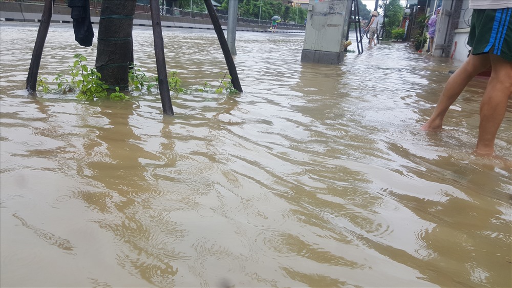 Một số điểm ngập nhẹ từ 30-40cm