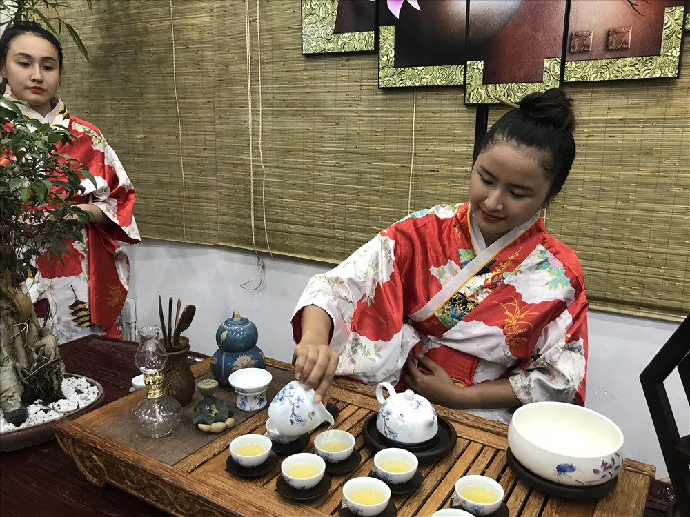 Khu trà đạo Nhật Bản. Ảnh: H.V.M