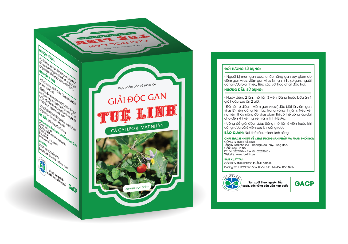 Logo BioTrade được in trên bao bì sản phẩm giúp người dùng dễ dàng nhận biết được sản phẩm có nguồn gốc dược liệu sạch