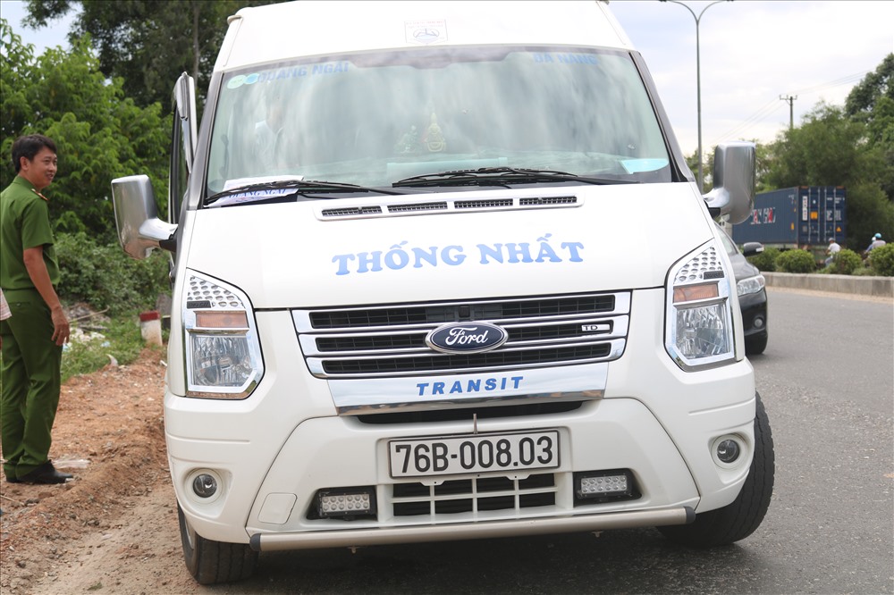 Chiếc xe vận chuyển số động vật hoang dã bị phát hiện. Ảnh: Đ.V