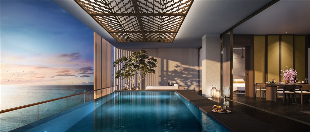 Toàn bộ 42 căn Sky Villas có tầm nhìn hướng biển trực diện đắt giá