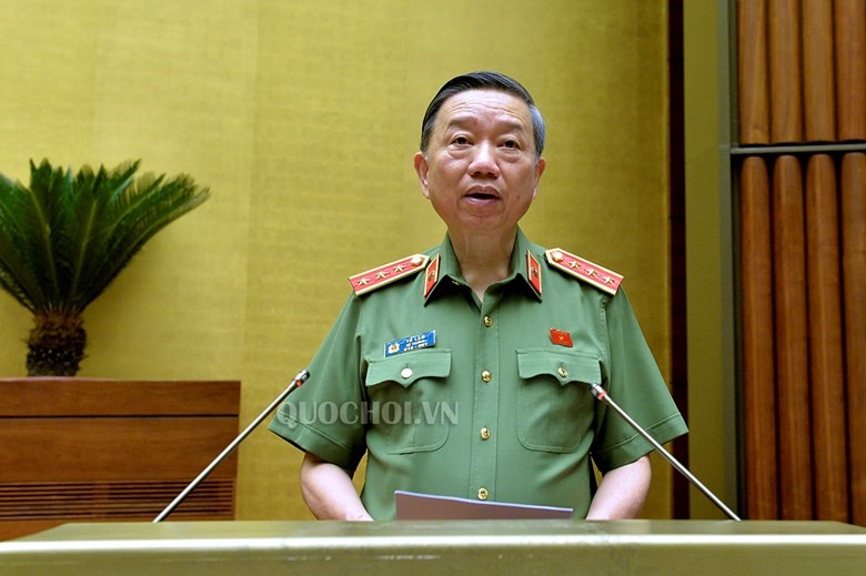 Bộ trưởng Công an Tô Lâm. Ảnh Q.H
