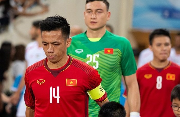 Tiền vệ Văn Quyết đội trưởng của U23 Việt Nam tại ASIAD 18