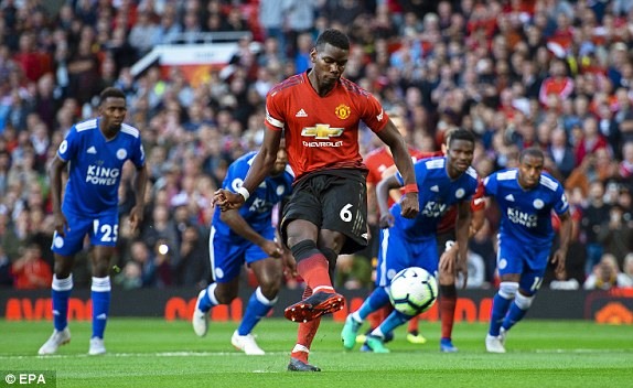 Pogba sớm mở tỉ số. Ảnh: Getty.