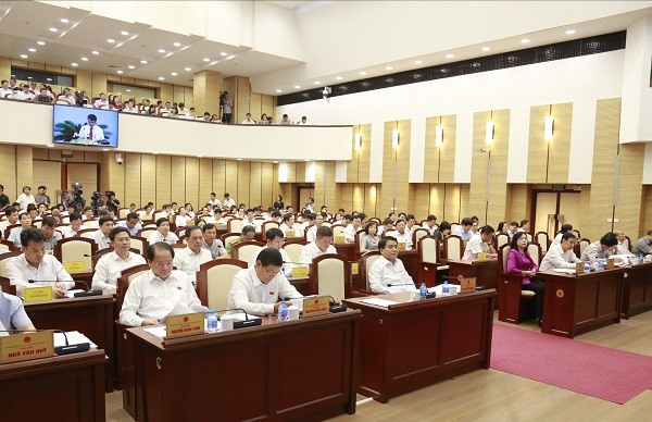 Các đại biểu tham dự phiên họp. Ảnh P.H