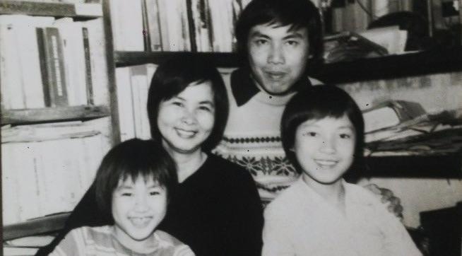 Vợ chồng Lưu Quang Vũ - Xuân Quỳnh và các con.