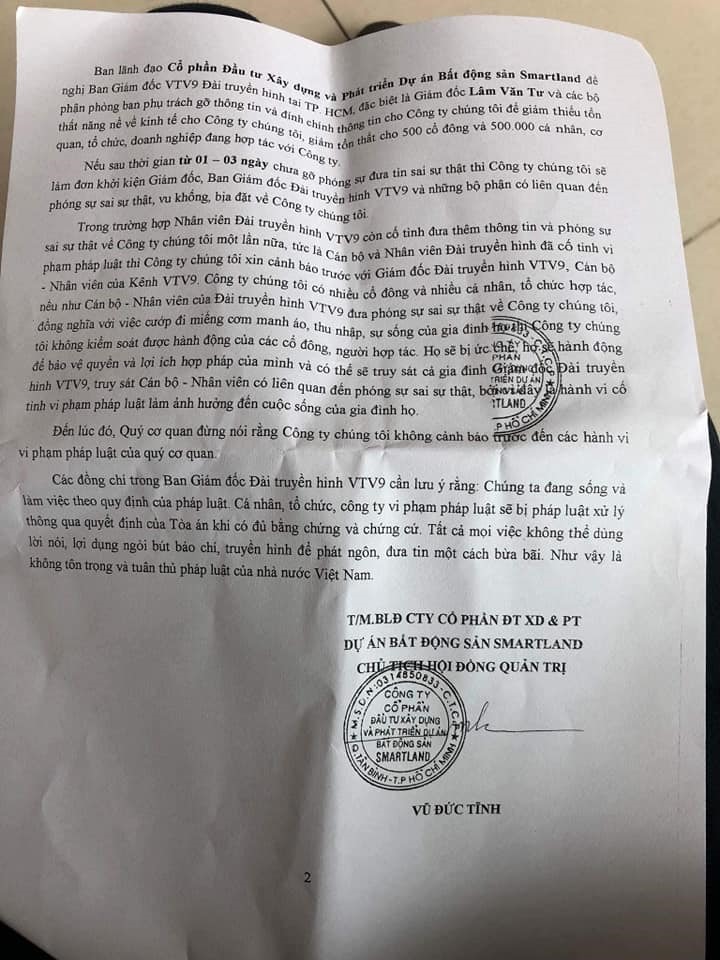 Văn bản cảnh báo truy sát