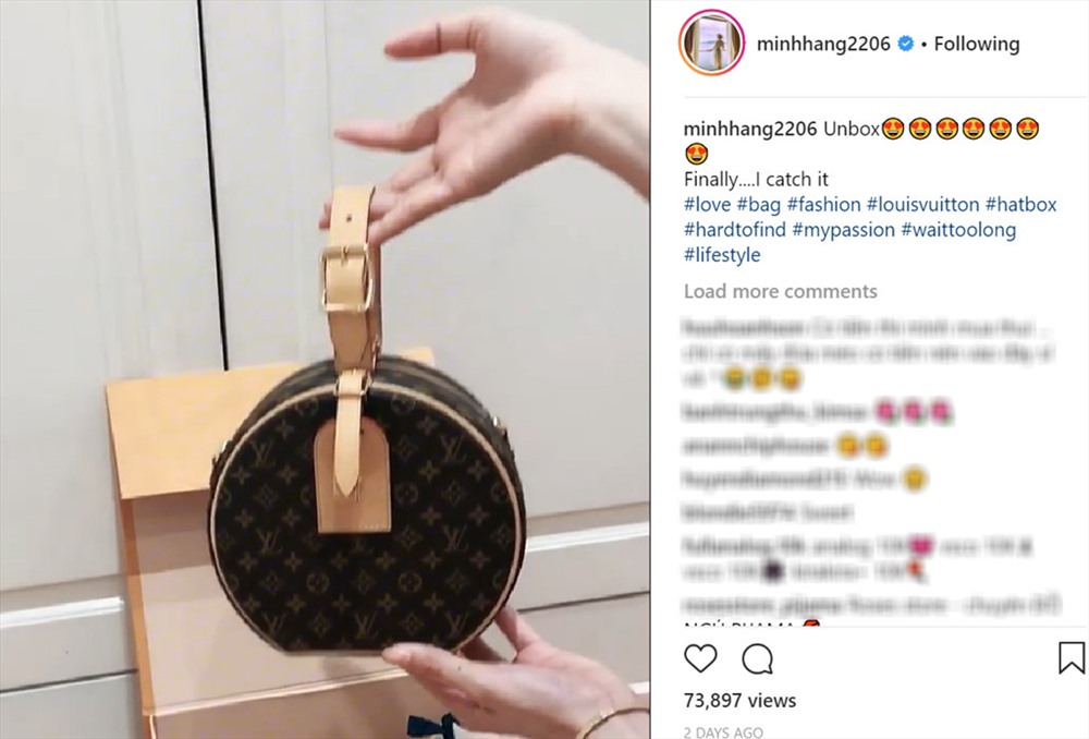 Mới đây, Minh Hằng khoe “thành tích mua sắm” trên Instagram.