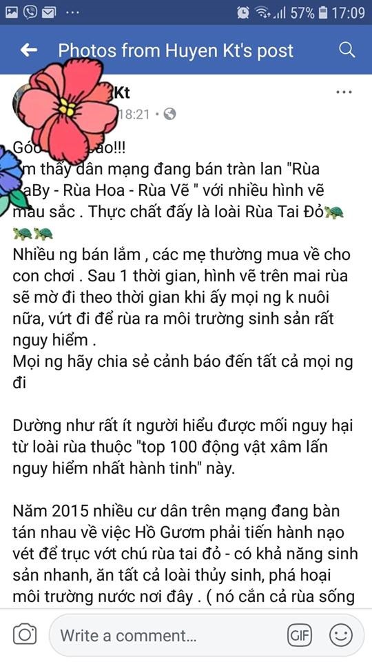 Một facebooker cảnh báo về món “quà tặng” này.