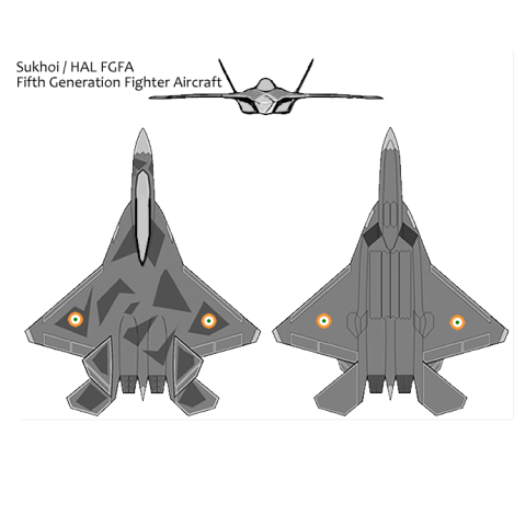 Hình dạng bên ngoài tiêm kích dự án FGFA của Nga-Ấn - Ảnh: Topwar.ru