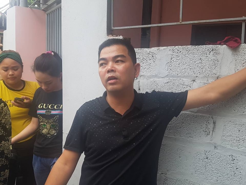 Anh Lã Văn Điển bàng hoàng khi chứng kiến sự việc.