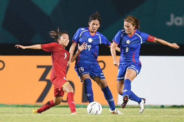 ĐT nữ Việt Nam đã dừng bước ở tứ kết ASIAD 18. Ảnh: VFF