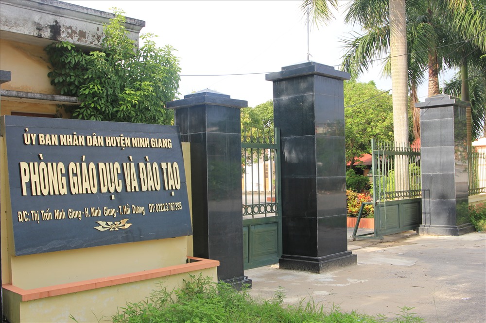 Phòng Giáo dục Đào tạo huyện Ninh Giang, Hải Dương. Ảnh: Văn Thắng