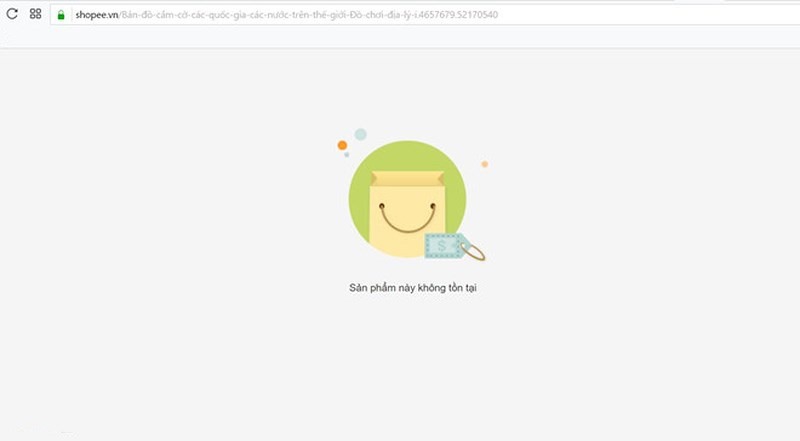 Trưa 2.8, sản phẩm đã bị gỡ khỏi Shopee.