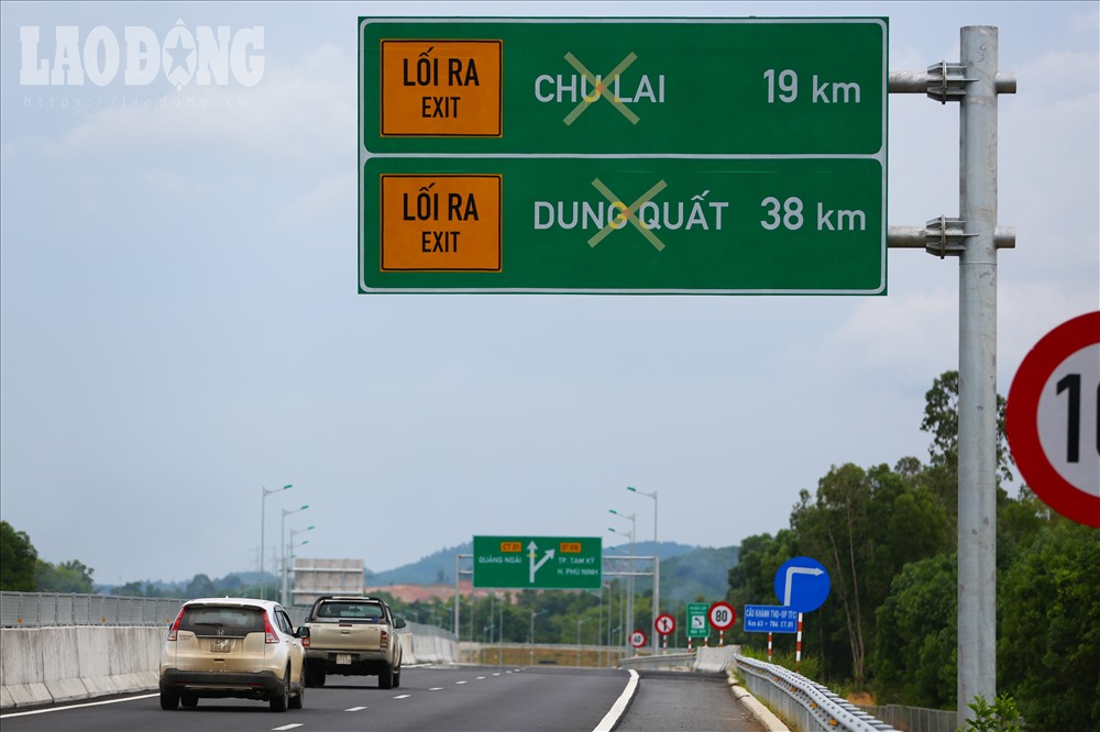 Đến nay, đoạn Đà Nẵng đến Tam Kỳ đã hoàn thành đưa vào khai thác.