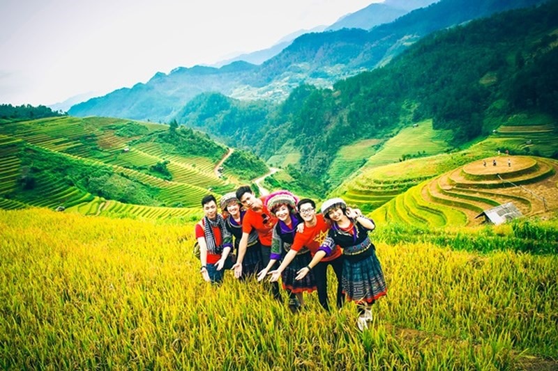 Những thửa ruộng bậc thang độc đáo và đầy quyến rũ ở Mù Cang chải.