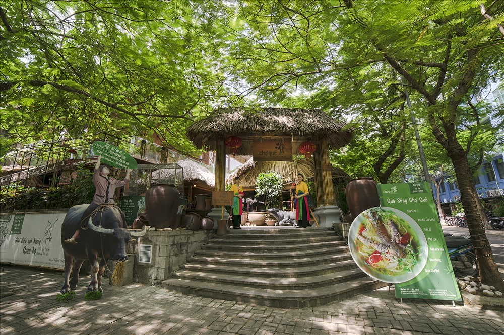 Nhà hàng Chợ Quê cùng không gian làng quê miền Bắc thật yên bình