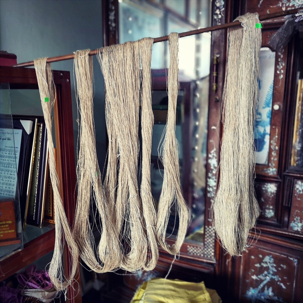 Những sợi tơ sen thành phẩm.