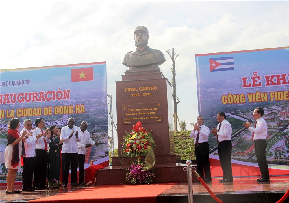 Lễ khánh thành công viên Fidel. Ảnh: HT.