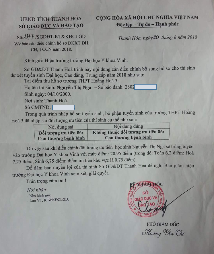 Công văn hướng dẫn của Vụ Giáo dục Đại học, Bộ GDĐT