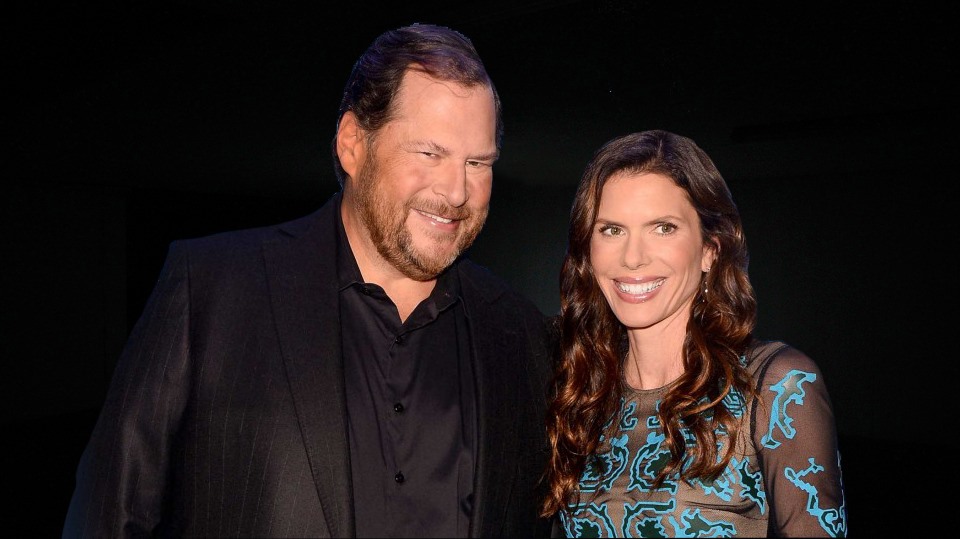 Tỷ phú Marc Benioff và vợ Lynne Benioff