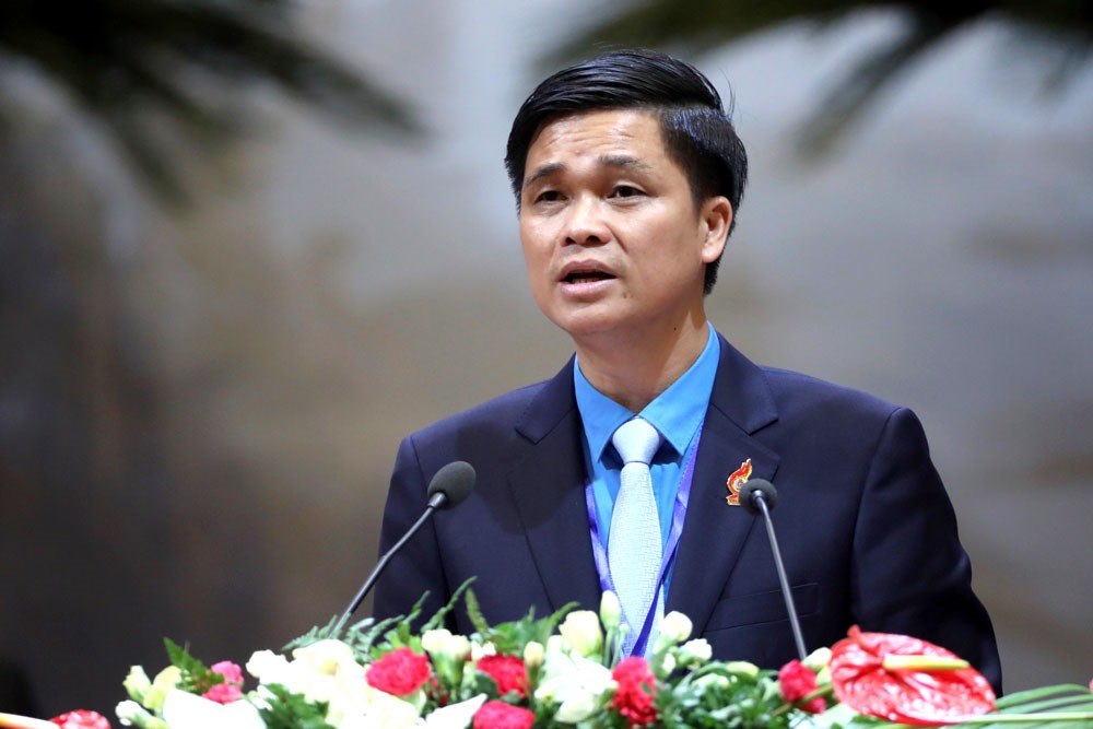 Đồng chí Ngọ Duy Hiểu - Đại biểu Quốc hội khoá XIV, Uỷ viên Đoàn Chủ tịch, Trưởng ban Quan hệ Lao động TLĐ.