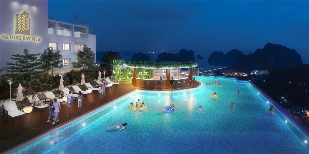 Bể bơi vô cực trên tầng 31
