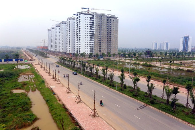 Tuyến đường trục kết nối khu đô thị Thanh Hà đã hoàn thành