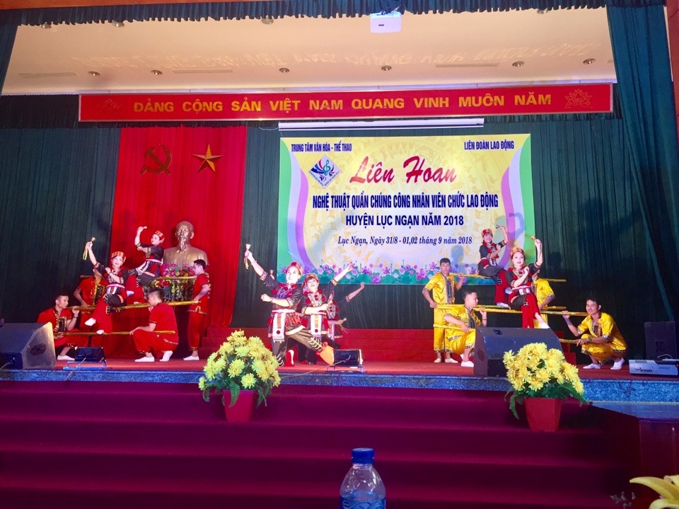 Một tiết mục nghệ thuật tại liên hoan. Ảnh: Đức Minh
