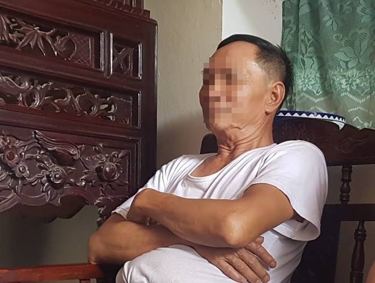 Ông Đinh Công Tr - bố nghi phạm.