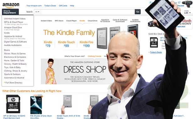 Năm 2012, Amazon thiết kế lại trang web với 35 gian hàng, bao gồm ứng dụng Android, video trực tuyến và các phần mềm. Amazon chính thức trở thành “người khổng lồ đáng sợ”.