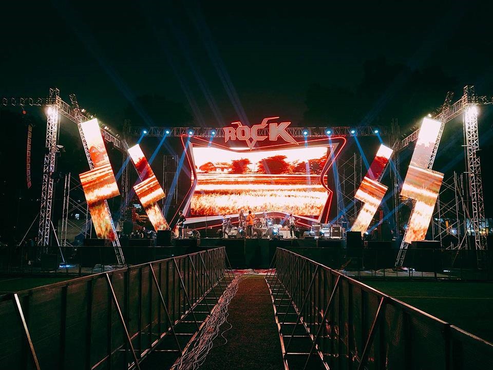 Sân khấu V-Rock trước giờ G.