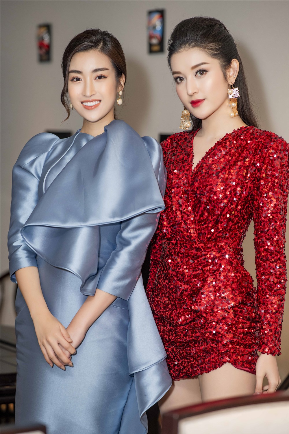 Huyền My và Mỹ Linh.