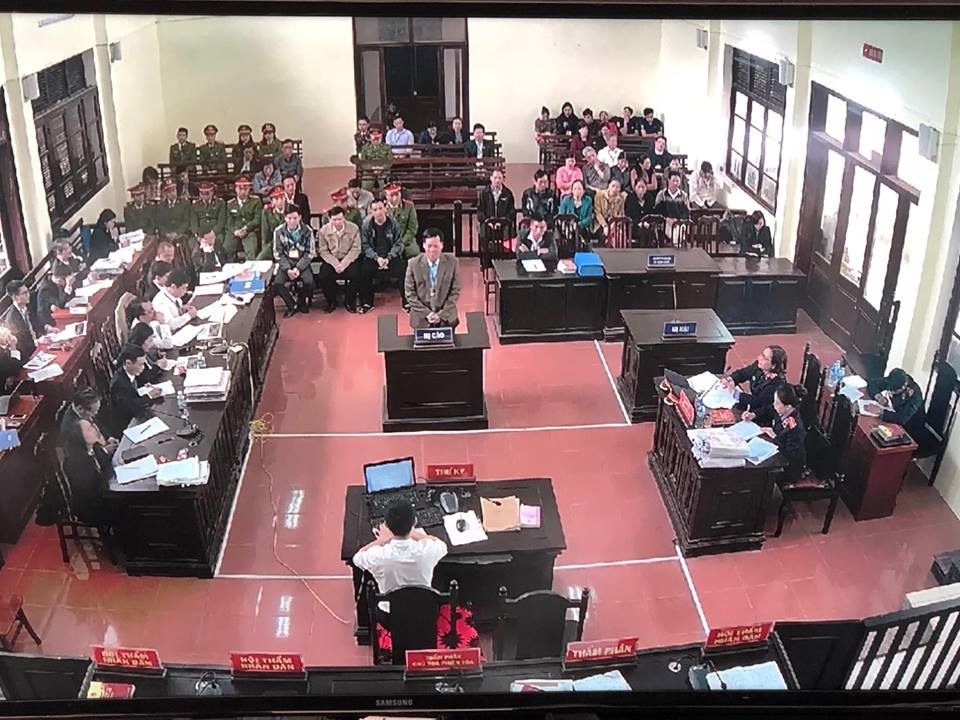 Bị cáo Trương Quý Dương tại tòa.