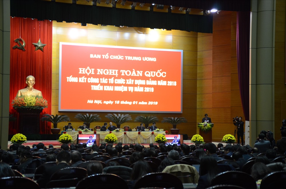 Hội nghị được tổ chức trực tuyến tại 64 điểm cầu trên cả nước. Ảnh: HN