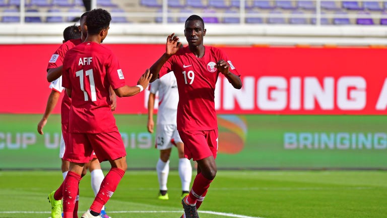 Với 7 bàn thắng ghi được, Almoez Ali xứng đáng là cầu thủ hay nhất vòng bảng Asian Cup 2019. Ảnh FIFA