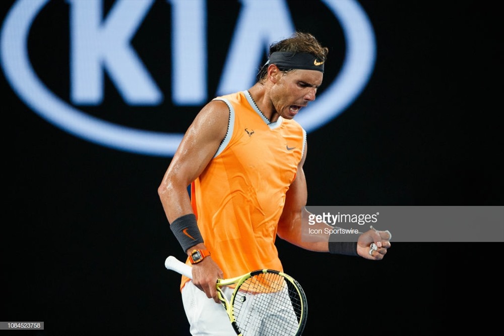 Nadal dễ dàng giành vé vào vòng 4 Australia mở rộng. Ảnh: Getty.