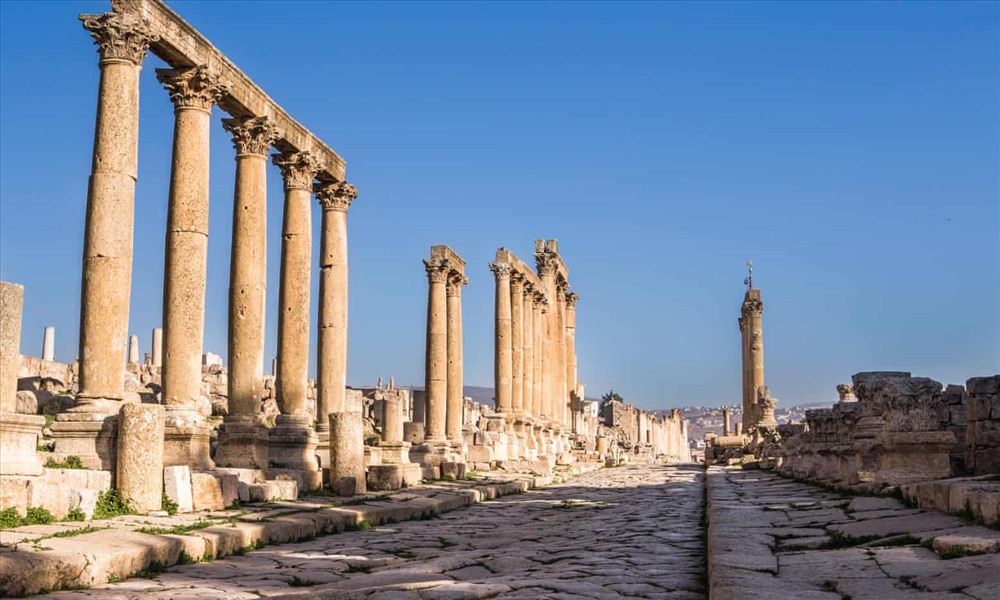 Thành cổ La Mã Jerash. Ảnh: Alamy