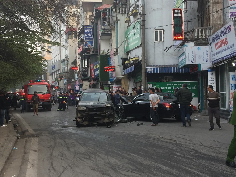 Hiện trường vụ tai nạn. Ảnh: Fb Nguyễn Dũng
