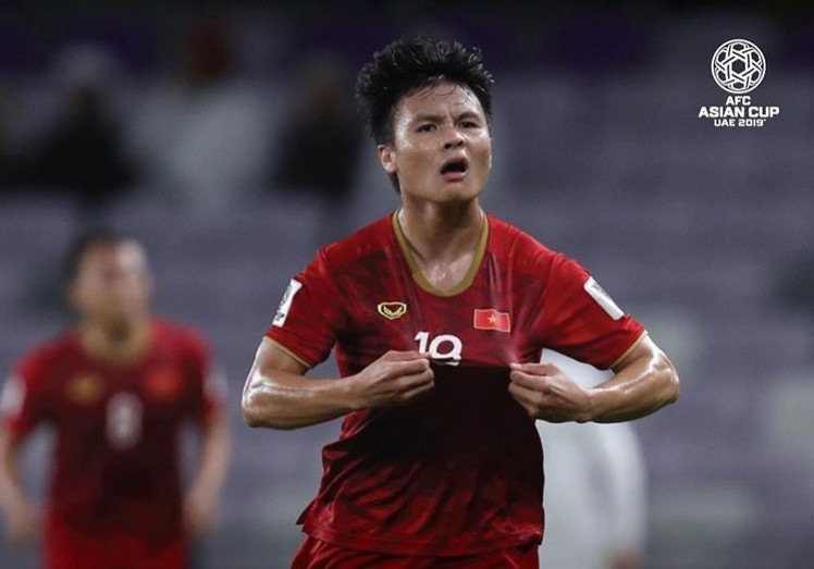 Người hâm mộ Việt Nam dành nhiều tình cảm cho Quang Hải. Ảnh AFC