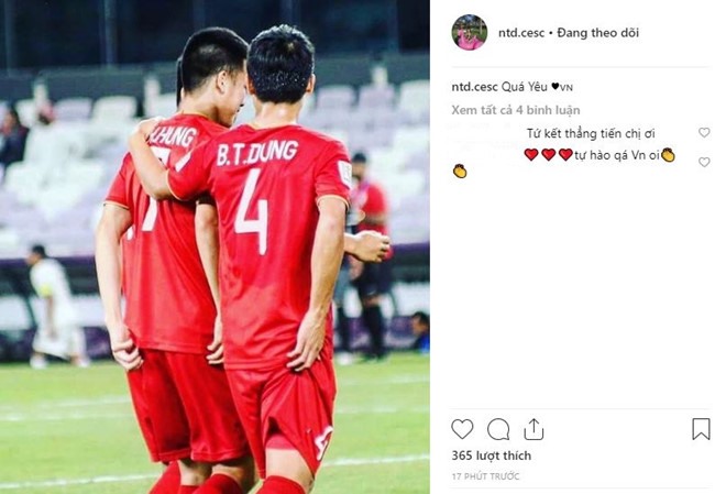 Thùy Dương đăng ảnh bạn trai sau chiến thắng trước Jordan.