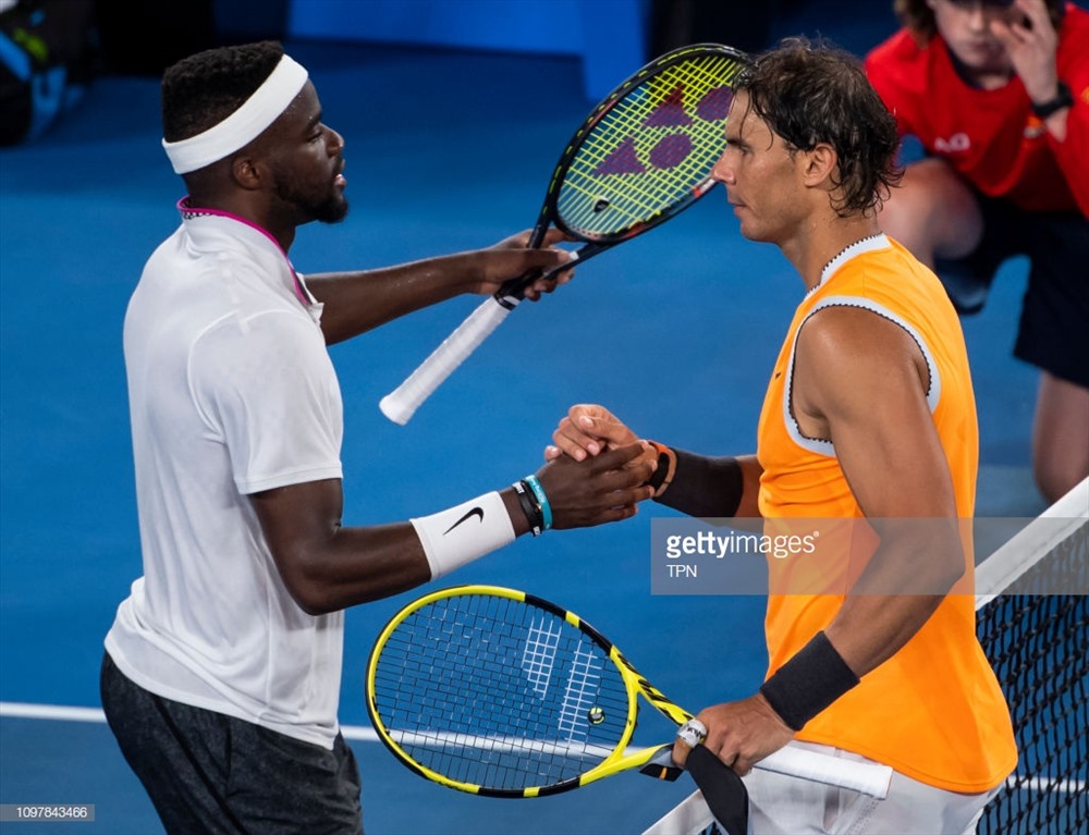 Phải gặp Nadal lúc này là quá sớm với Tiafoe. Ảnh: Getty.