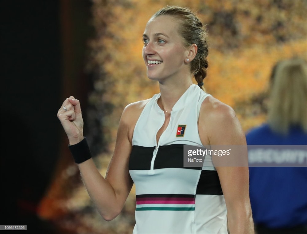 Kvitova thể hiện phong độ ấn tượng tại Australia mở rộng. Ảnh: Getty.