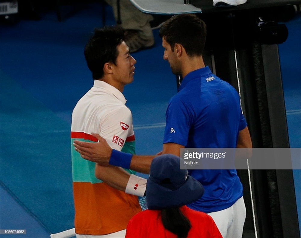 Nishikori xin bỏ cuộc vì chấn thương. Ảnh: Getty.